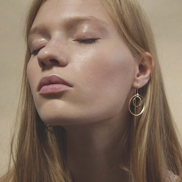 Modernist Miró hoops Laura Lee Jewellery