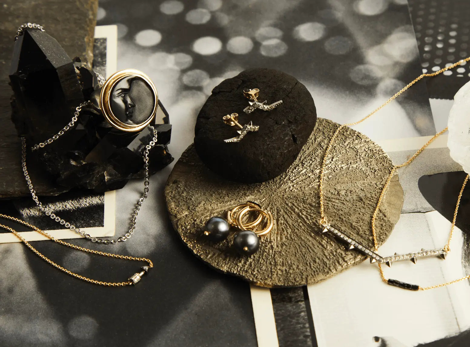Discover our darkly romantic Paint It Black collection Laura Lee Jewellery