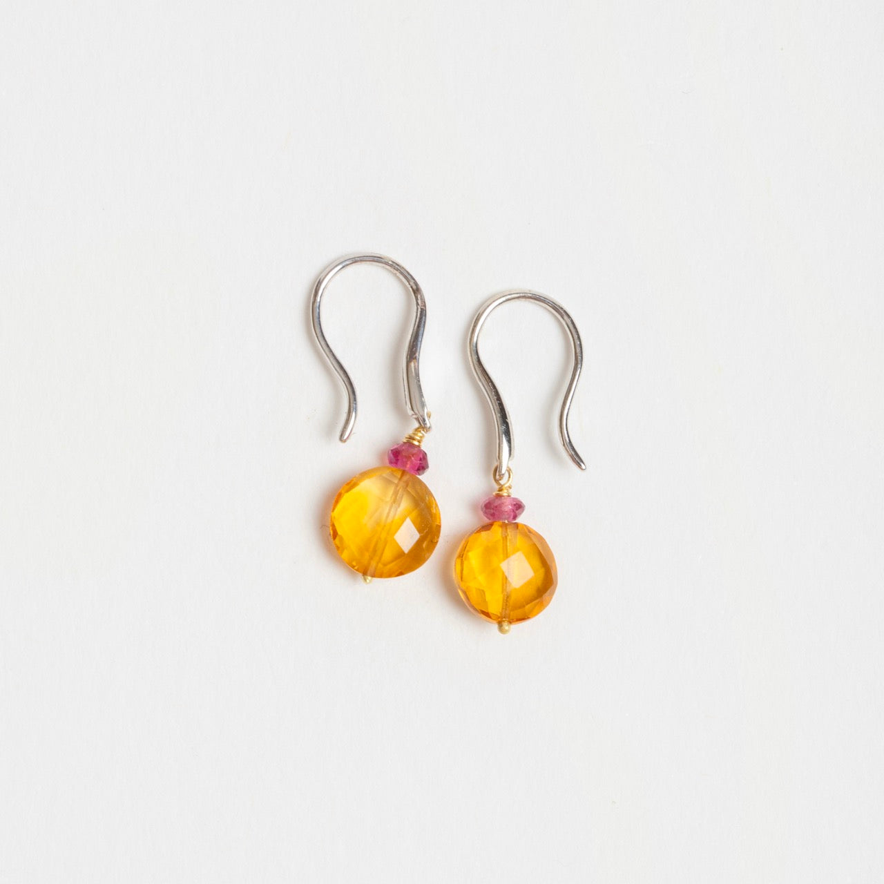 Bronzewing Drops on White Gold