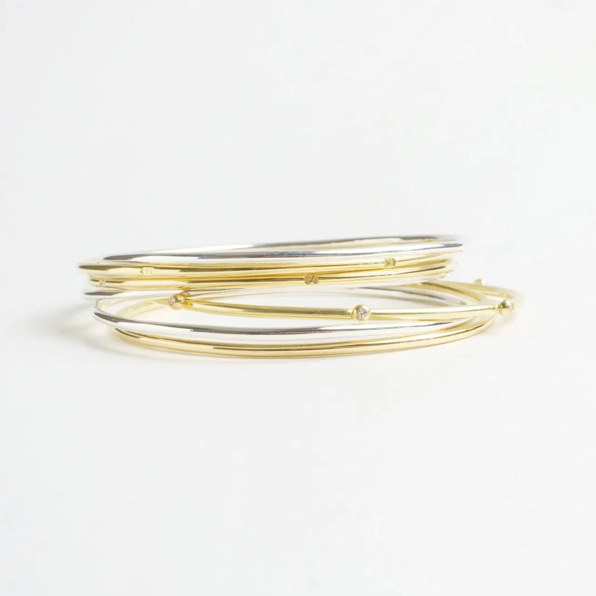 7 Sisters Diamond Bangle Laura Lee Jewellery