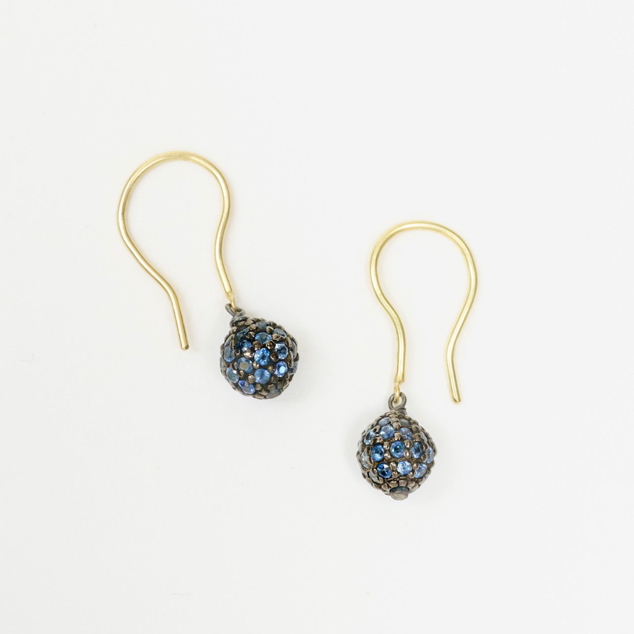 Sapphire Stardust Drop Earrings