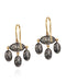 Girandole Earrings Antiqued Sterling Silver