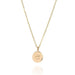 The Small Initial Coin Necklace - Laura Lee Jewellery - 9ct Yellow Gold 