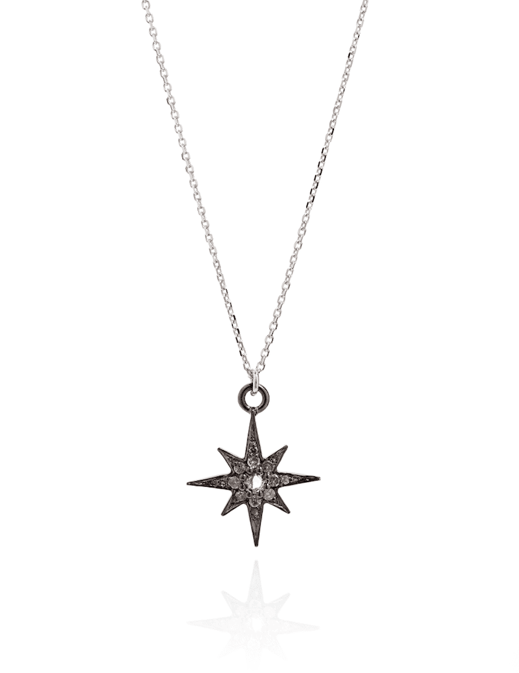 Silver north 2025 star necklace