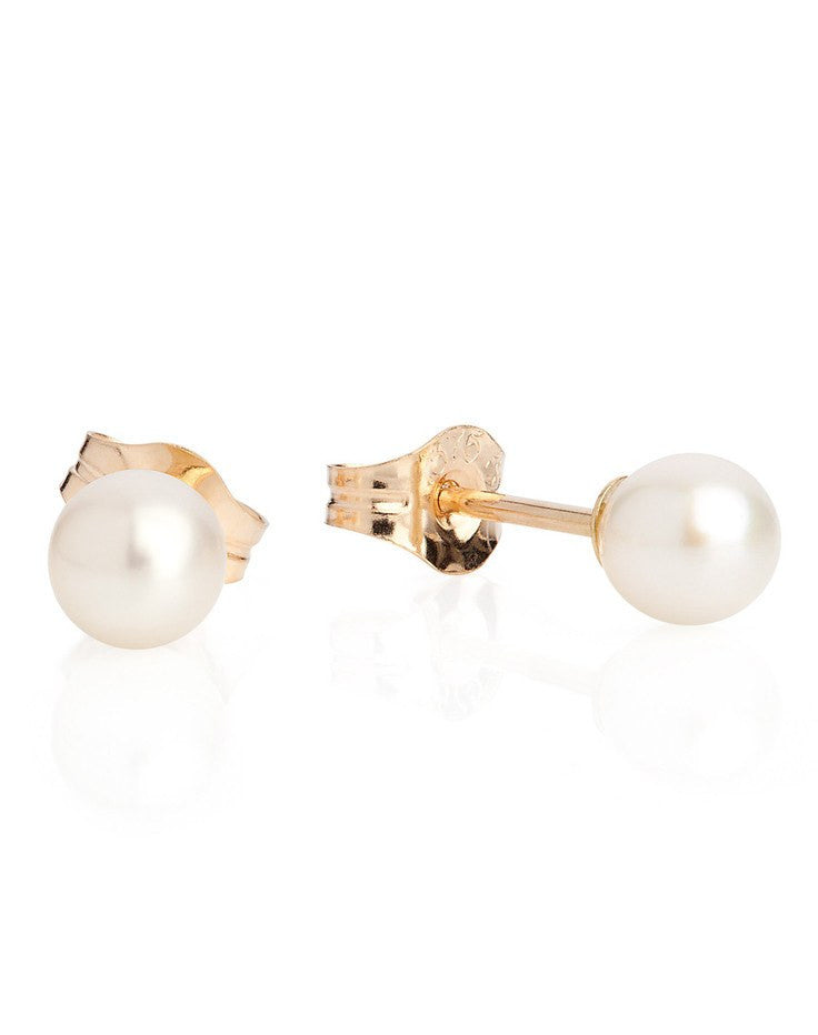 Classic Pearl Stud Earrings - Laura Lee Jewellery - 1